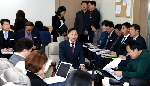 신년 기자간담회 하는 설동호 대전시교육감