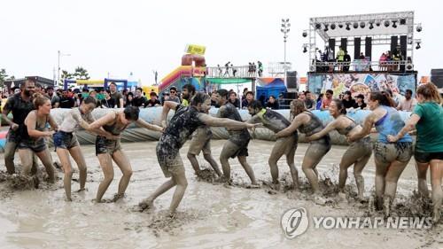 지난해 7월 열린 보령머드축제 장면