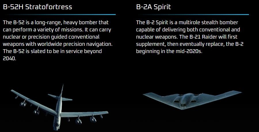 B-52H·B-2A 폭격기