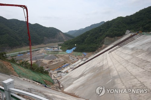 2015년 6월 25일 댐 치수증대 공사