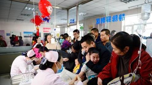 중국 독감 백신 접종 현장