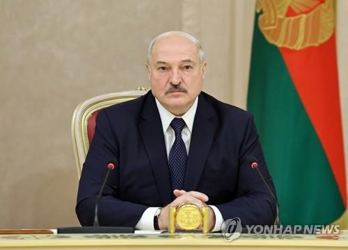 벨라루스의 알렉산드르 루카셴코 대통령의 모습.