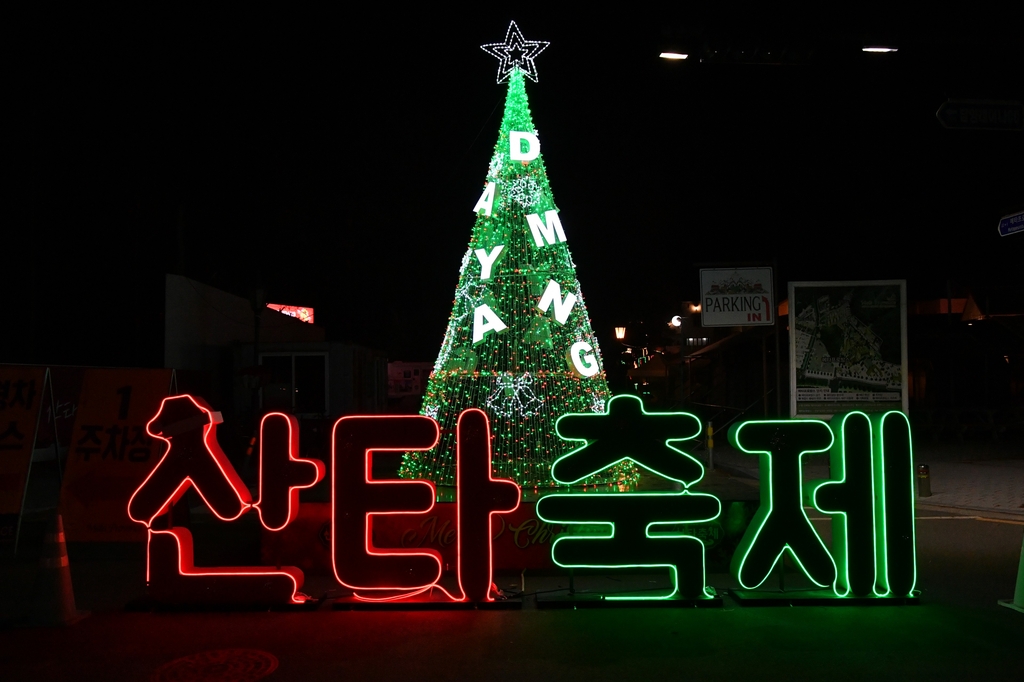 담양 산타 축제 트리
