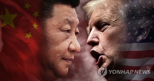 미국과 중국의 패권다툼이 인터넷 공간을 두 체제로 나누어놓을 수 있다는 관측이 나오고 있다.(PG)[제작 최자윤] 사진합성