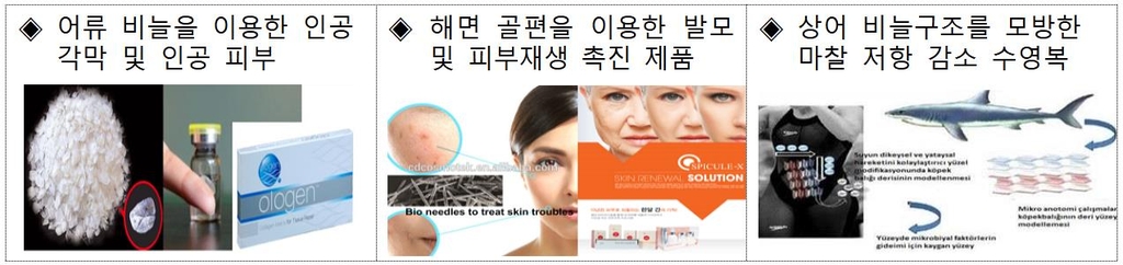 해양바이오산업 활용 예시
