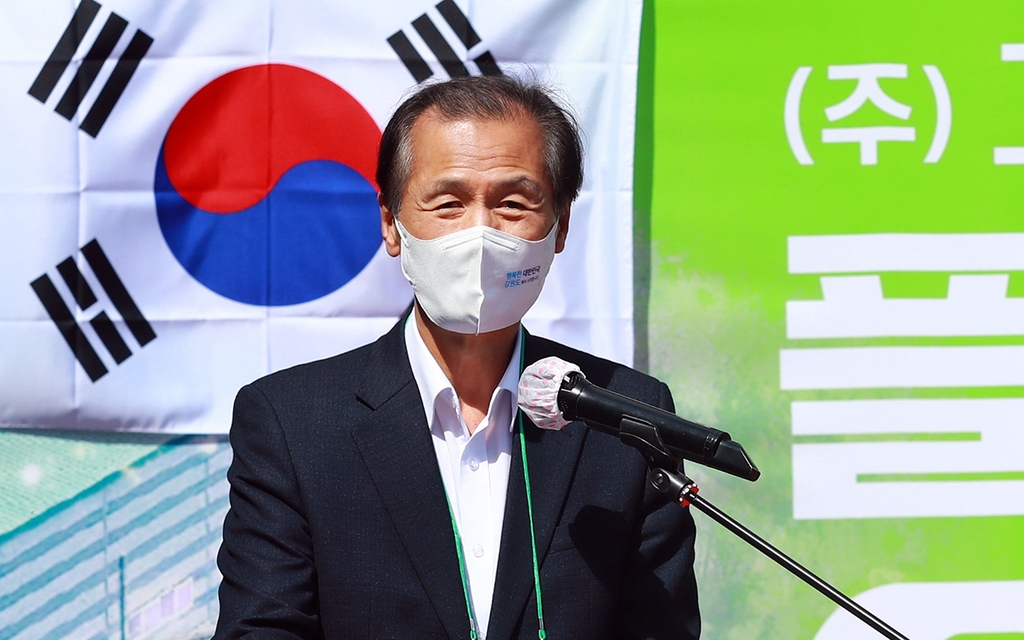 축사하는 최문순 강원도지사