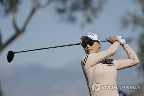 유소연의 드라이버 스윙.