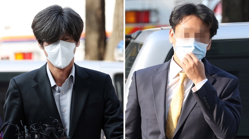 영장실질심사 법정 들어서는 남욱·정민용