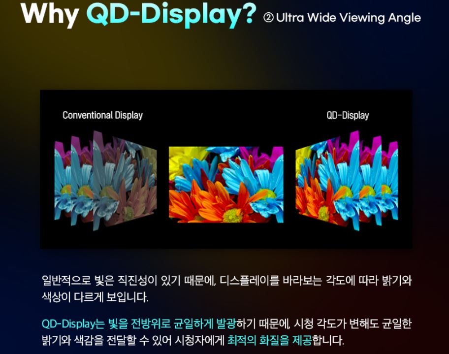 삼성디스플레이 QD-디스플레이 설명 자료