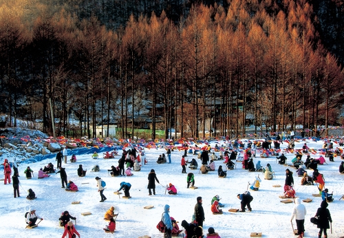 태백산 눈축제 이상한 겨울 동화 나라의 다운타운은?