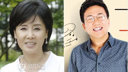 배우 선우은숙(왼쪽)과 아나운서 유영재