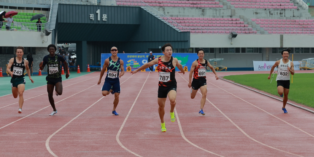 서민준, 남자 200ｍ 우승