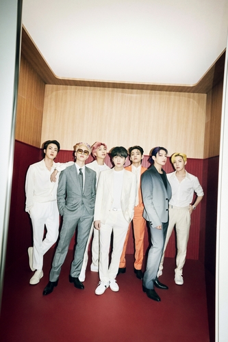 La foto, proporcionada por Big Hit Music, muestra al grupo masculino de K-pop BTS. (Prohibida su reventa y archivo)