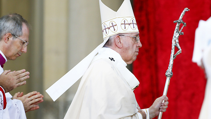 뉴욕 방문 앞둔 교황 '소박한 식탁' 화제