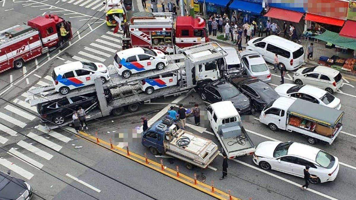 여수서 행인 3명 숨지게 한 탁송차량 운전사 구속
