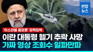 [영상] 이란 대통령 헬기 추락 사망…이스라엘 음모론 모락모락