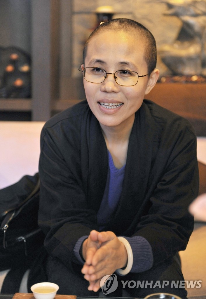 노벨 평화상을 수상한 중국 반체제인사 류샤오보(劉曉波)의 아내 류샤(劉霞)(AP/교도=연합뉴스)