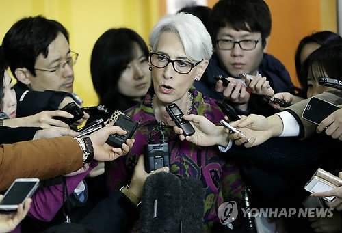 지난해 1월 방한 당시 웬디 셔먼 미 국무부 정무담당 차관 (AP=연합뉴스 자료사진)