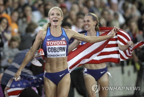 여자 장애물 3,000m, 미국이 금·은 석권