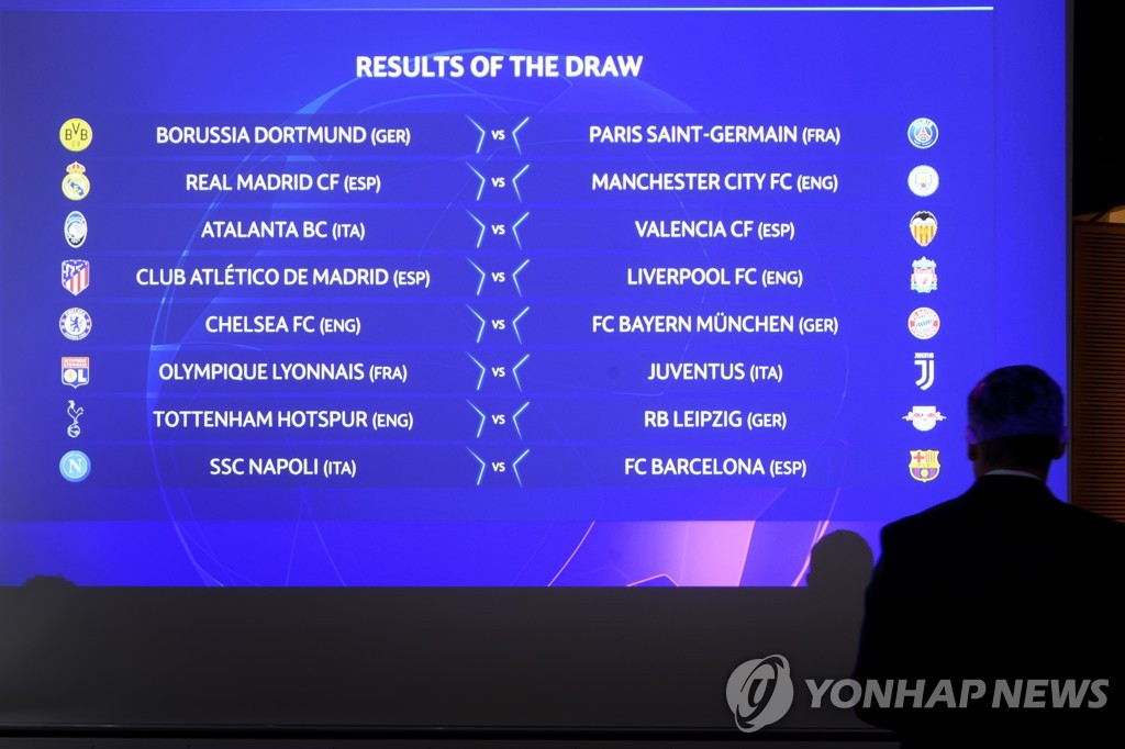 2019-2020 UEFA 챔피언스리그 16강 대진표