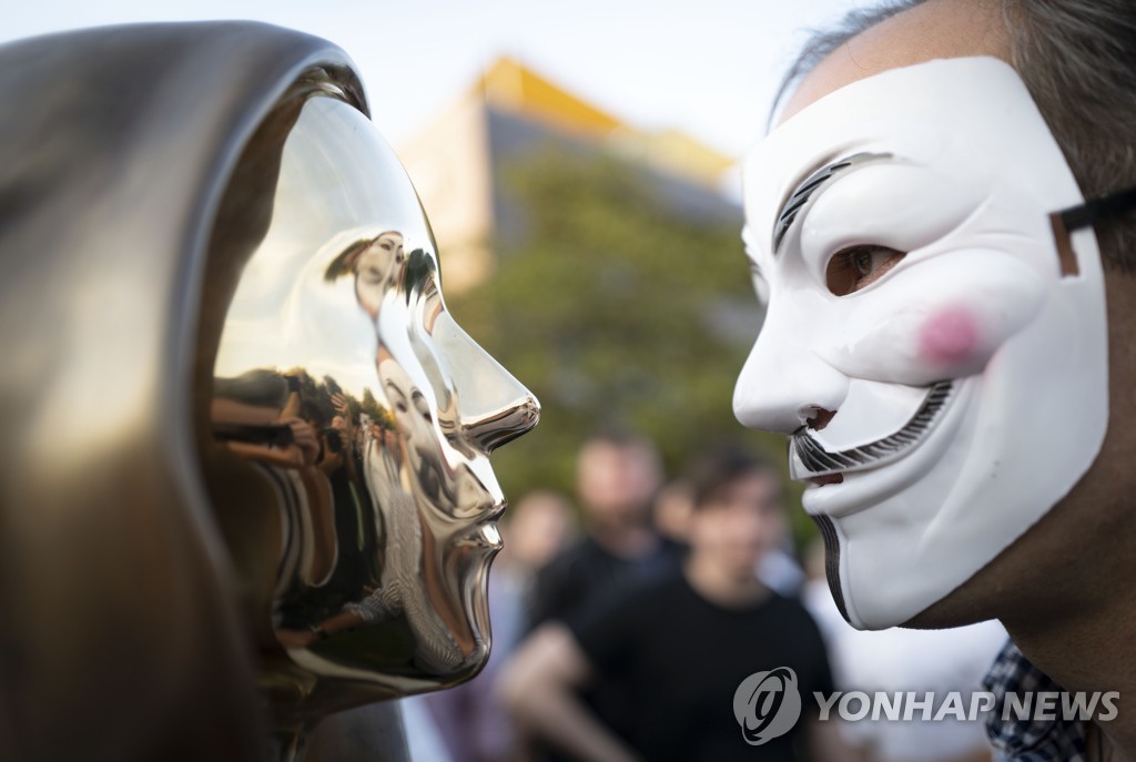 Hungary Bitcoin Statue