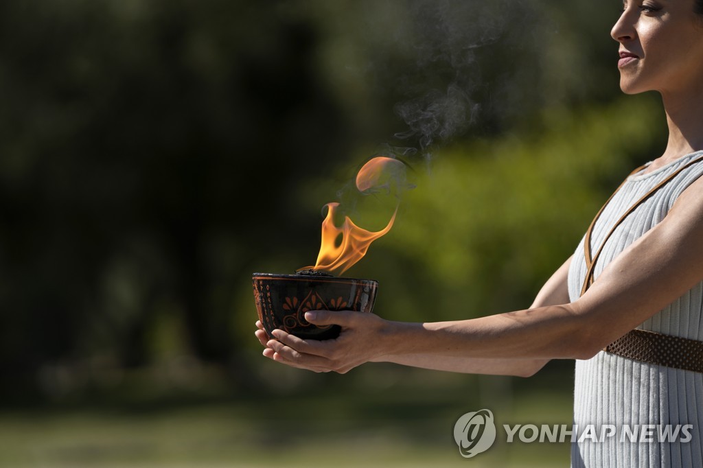 Greece Olympics Beijing Flame Lighting
