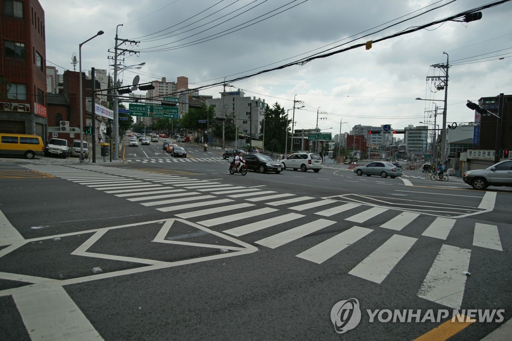 용마한신아파트 교차로