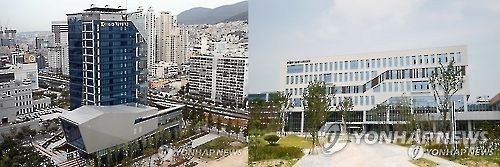 기술보증기금(좌)과 정보통신산업진흥원(우)