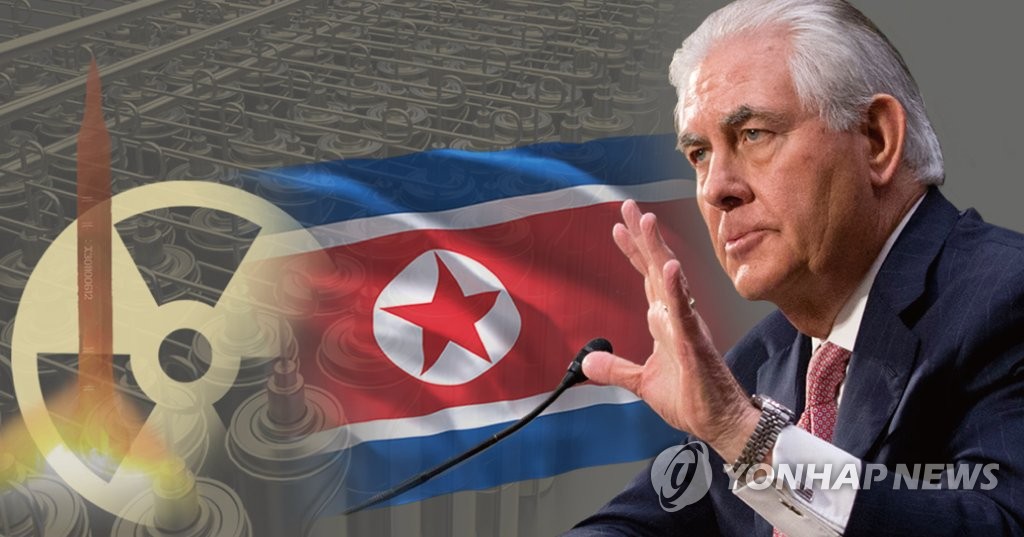 틸러슨 미국 국무장관, 대북 경고