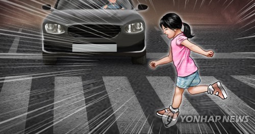 여아·여자 어린이 횡단보도 교통사고(PG)
