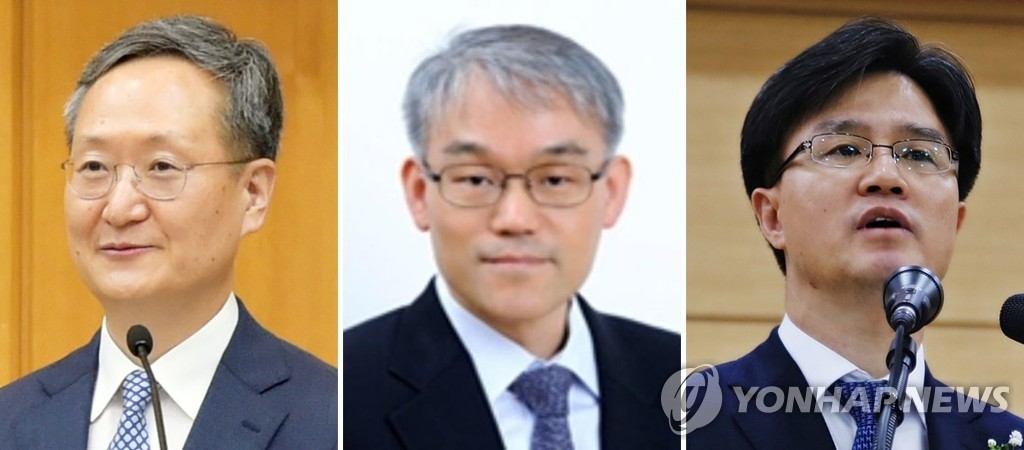 새 대법관 후보에 (왼쪽부터) 봉욱·천대엽·손봉기
