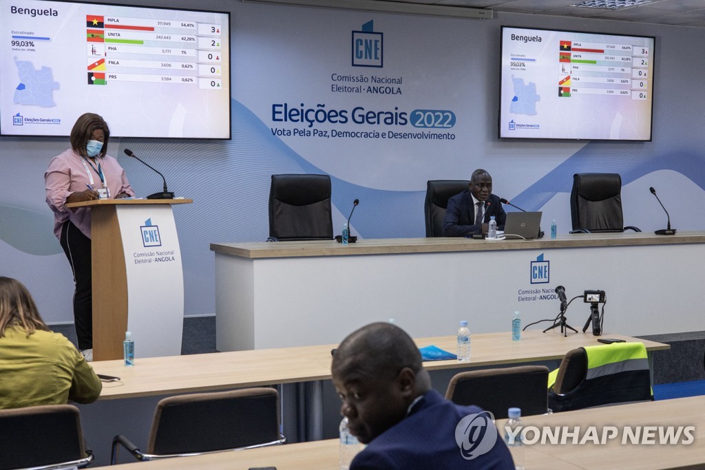 앙골라 총선 결과