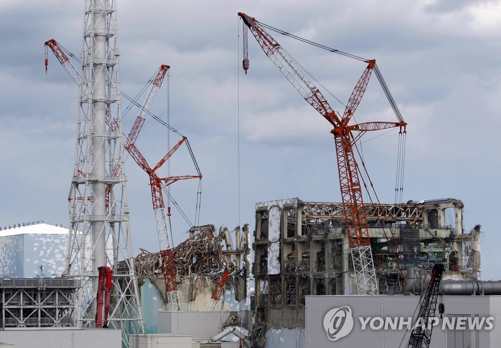 언론에 공개한 후쿠시마 원전의 사고현장(EPA=연합뉴스, 자료사진)