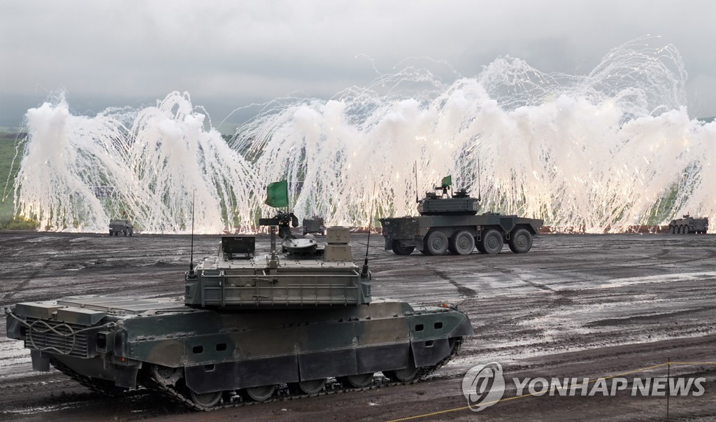 일본 육상자위대 연례훈련 실시