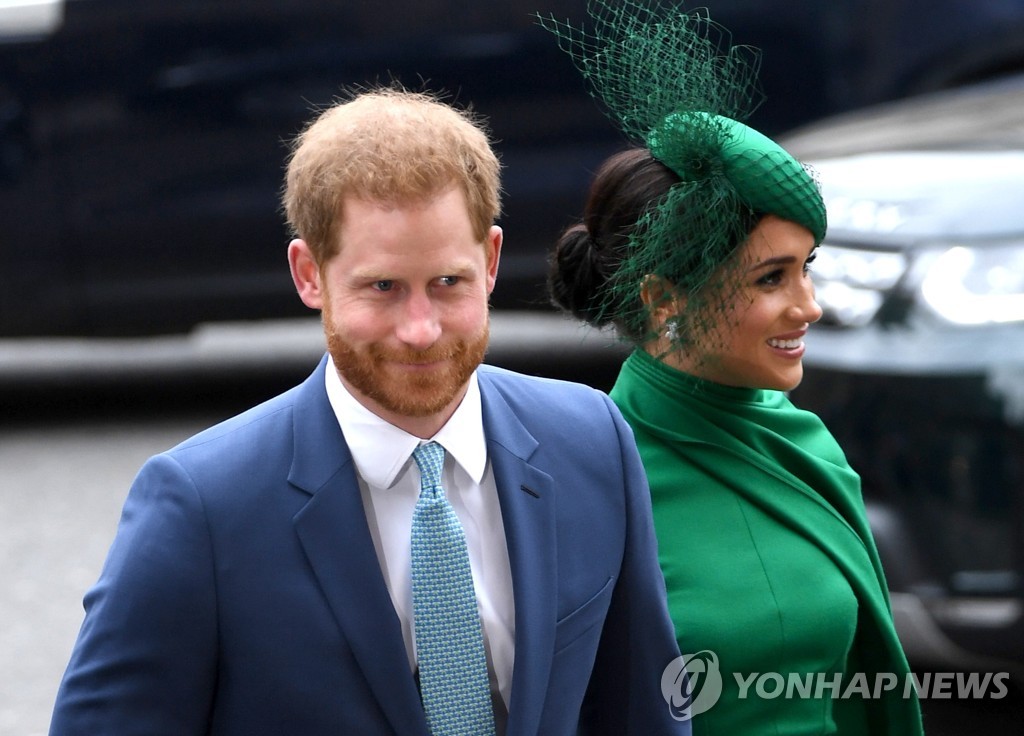 지난 10일 '영연방의 날' 기념식에 참석했던 해리 왕자 부부