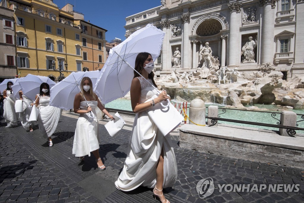 ITALY PROTEST PANDEMIC CORONAVIRUS COVID19