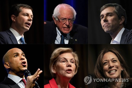 2020 미국 대선 출마를 선언한 민주당 후보들