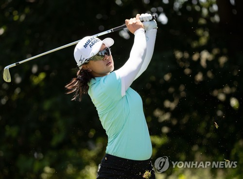 김세영의 경기 모습.