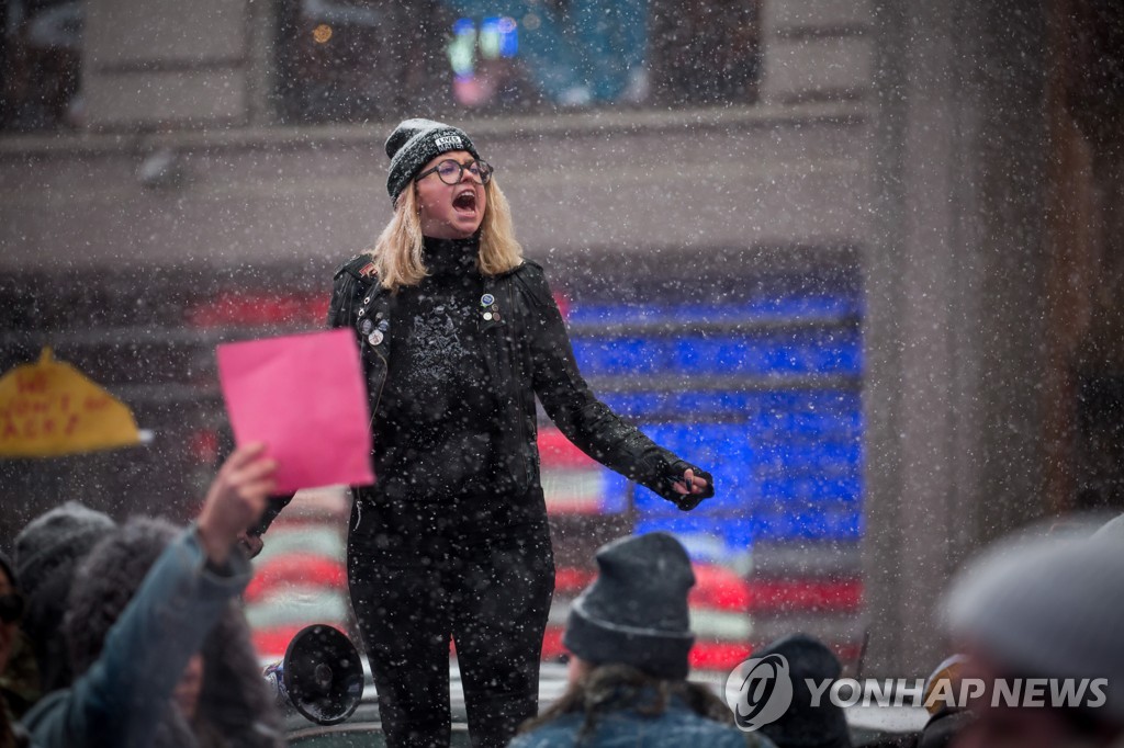 U.S.-NEW YORK-WOMEN'S MARCH