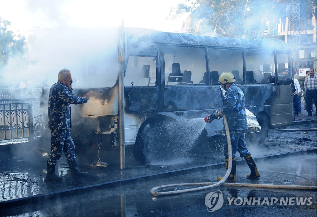 SYRIA-DAMASCUS-ARMY BUS-EXPLOSION