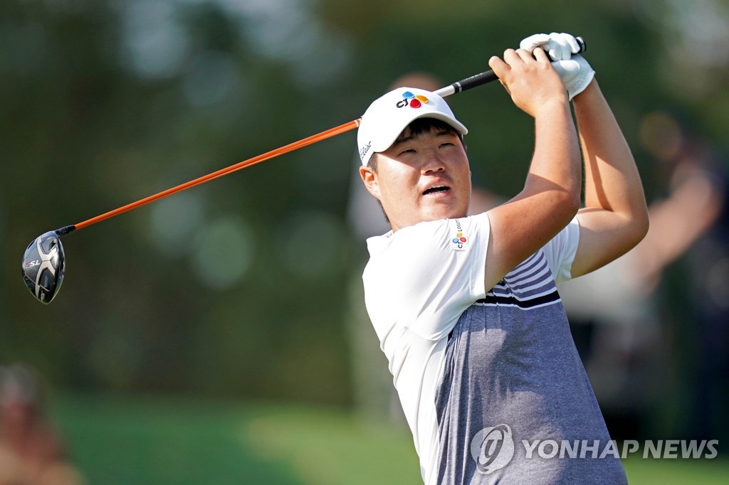 임성재의 2라운드 경기 모습