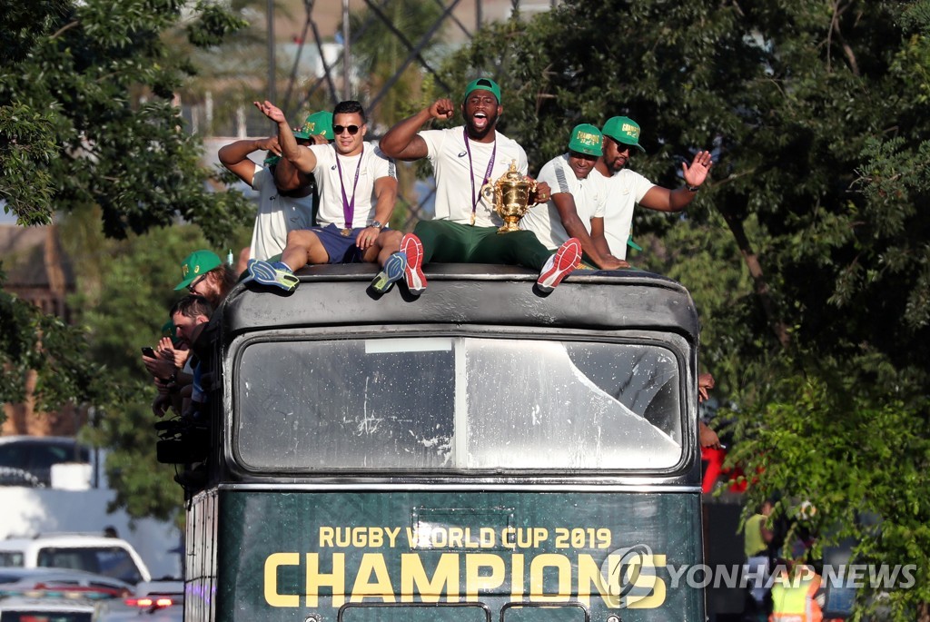 RUGBY-UNION-WORLDCUP-ZAF/PARADE