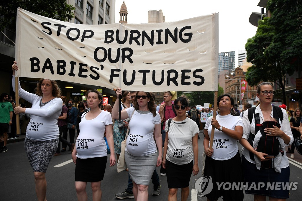 AUSTRALIA-BUSHFIRES/PROTESTS