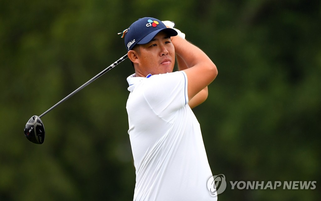안병훈의 경기 모습.