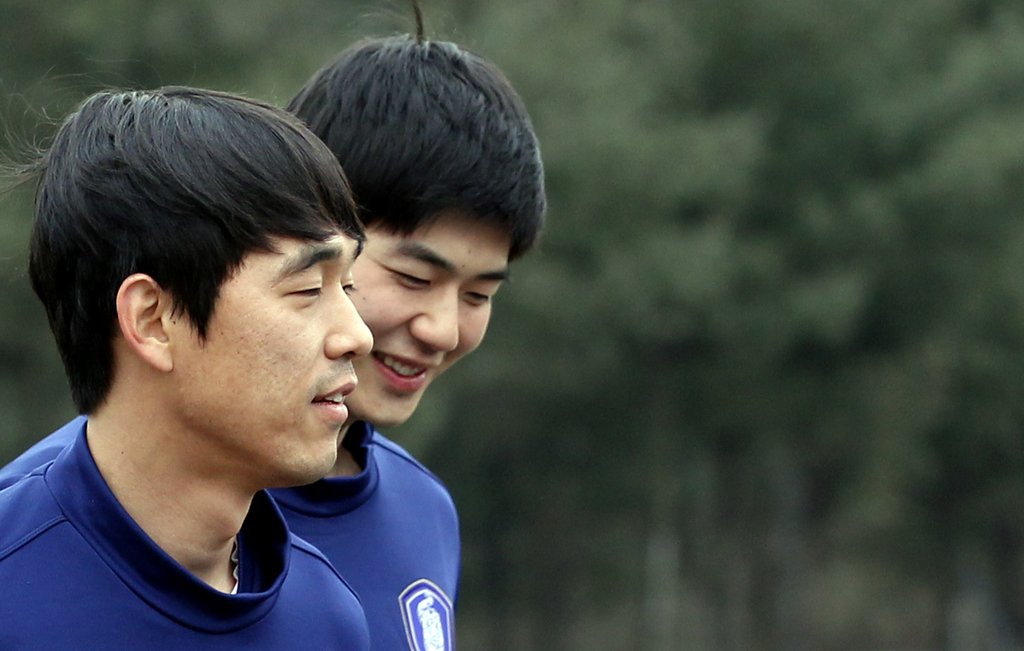 축구대표팀에서 제외된 박주영(왼쪽)과 기성용.<<연합뉴스DB>>