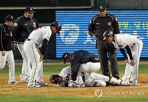 쓰러진 양의지