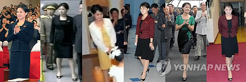 리설주, 점점 화려한 옷차림