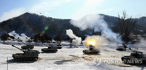 불 뿜는 K-9 자주포