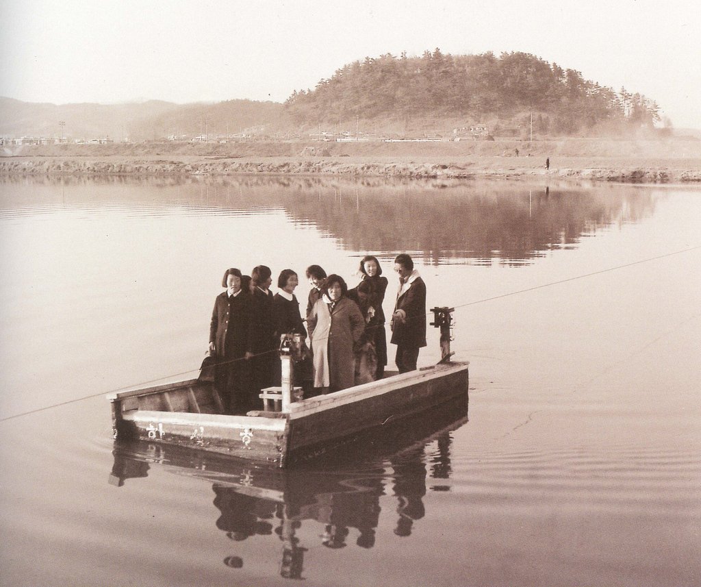 1970년대 울산 태화강 나룻배