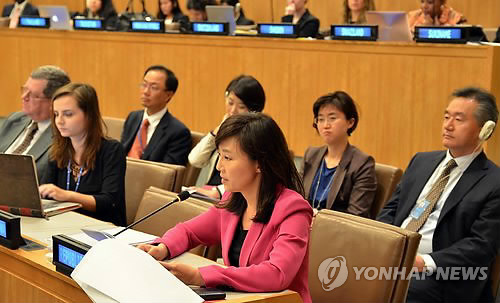조윤선 장관, 유엔총회서 일본에 위안부 문제 해결 촉구